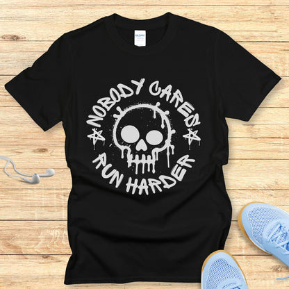 Empowering Running Shirt for Women T-Shirt Nobody Cares