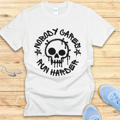 Empowering Running Shirt for Women T-Shirt Nobody Cares