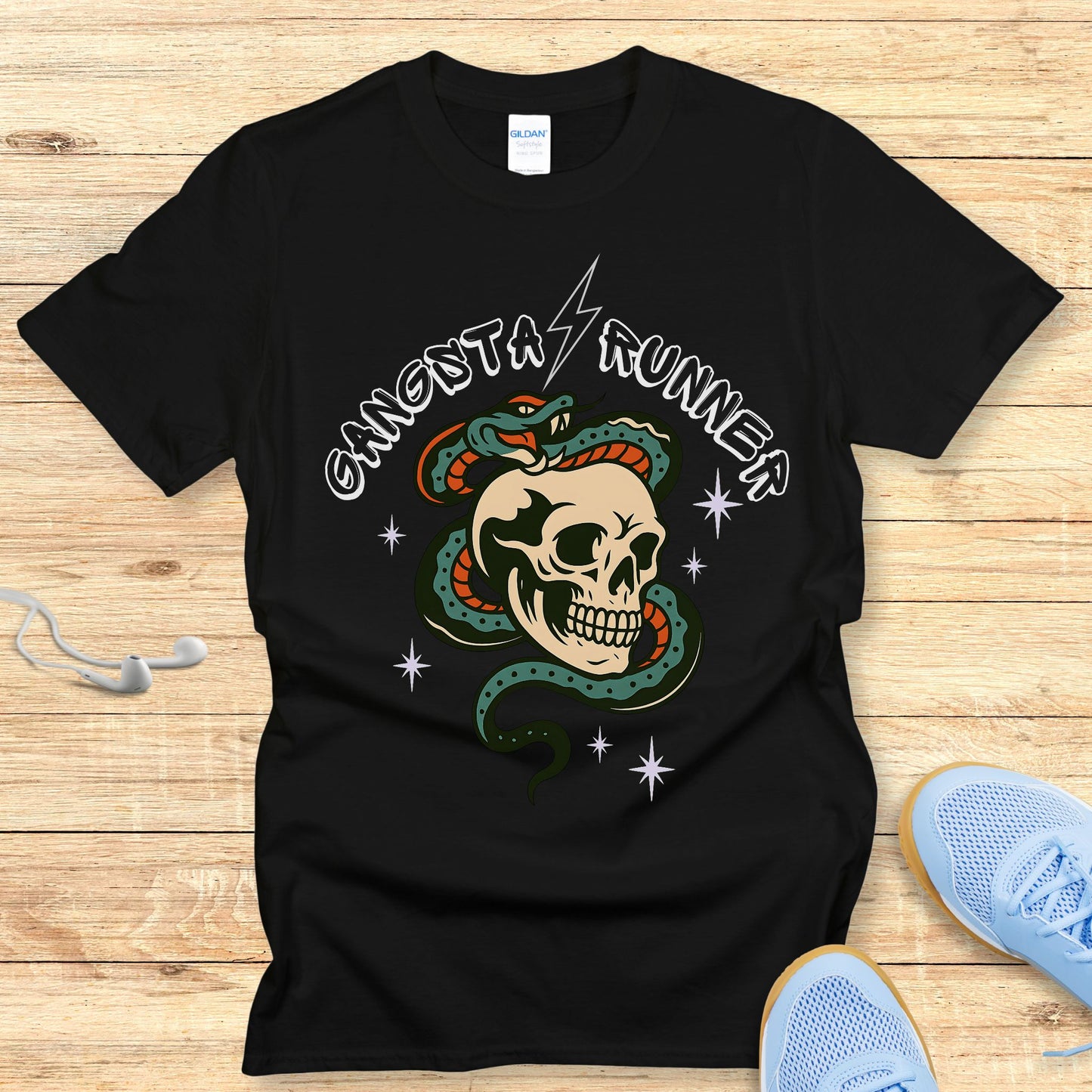 Running Shirt for Women Empowering Tshirt Gangsta Runner
