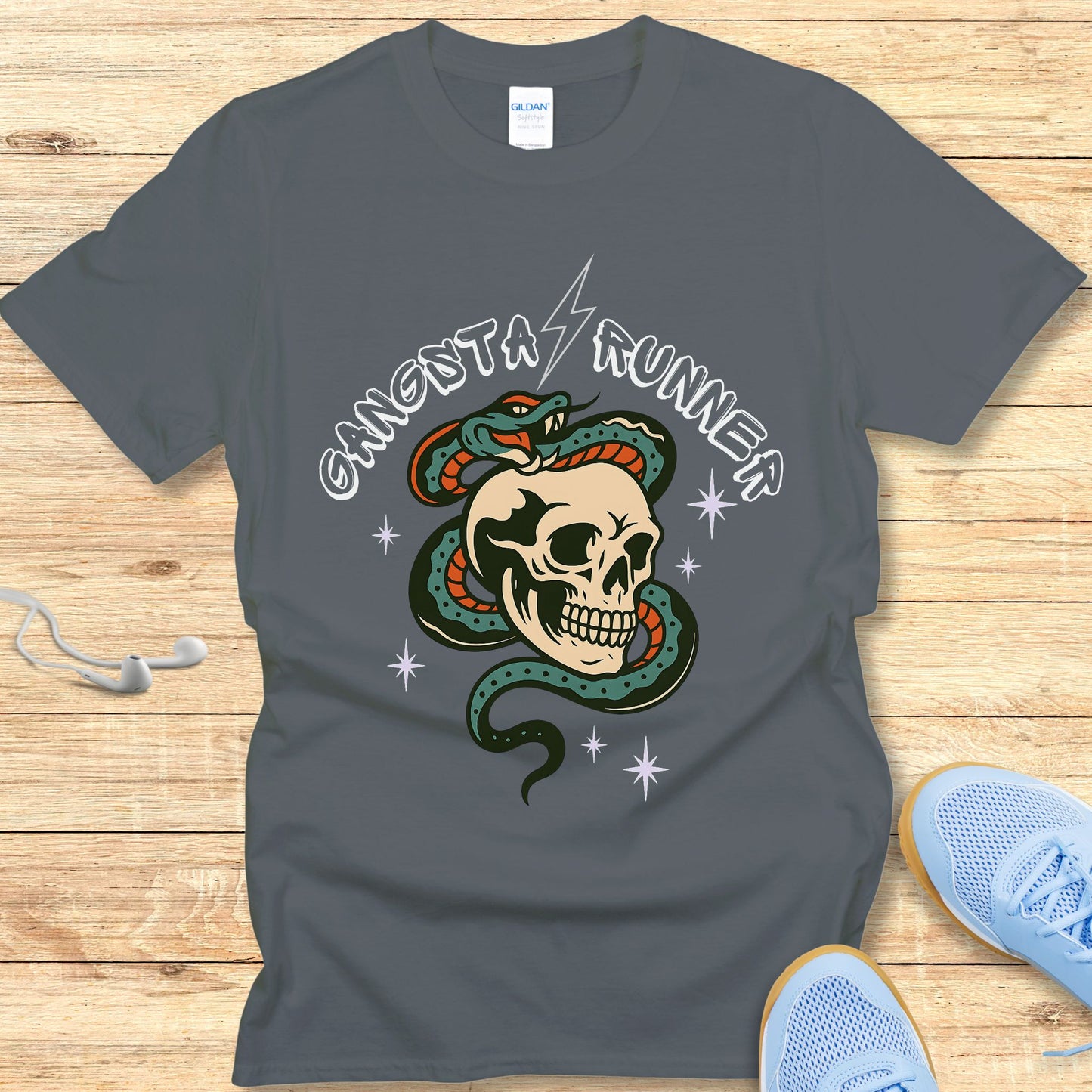 Running Shirt for Women Empowering Tshirt Gangsta Runner