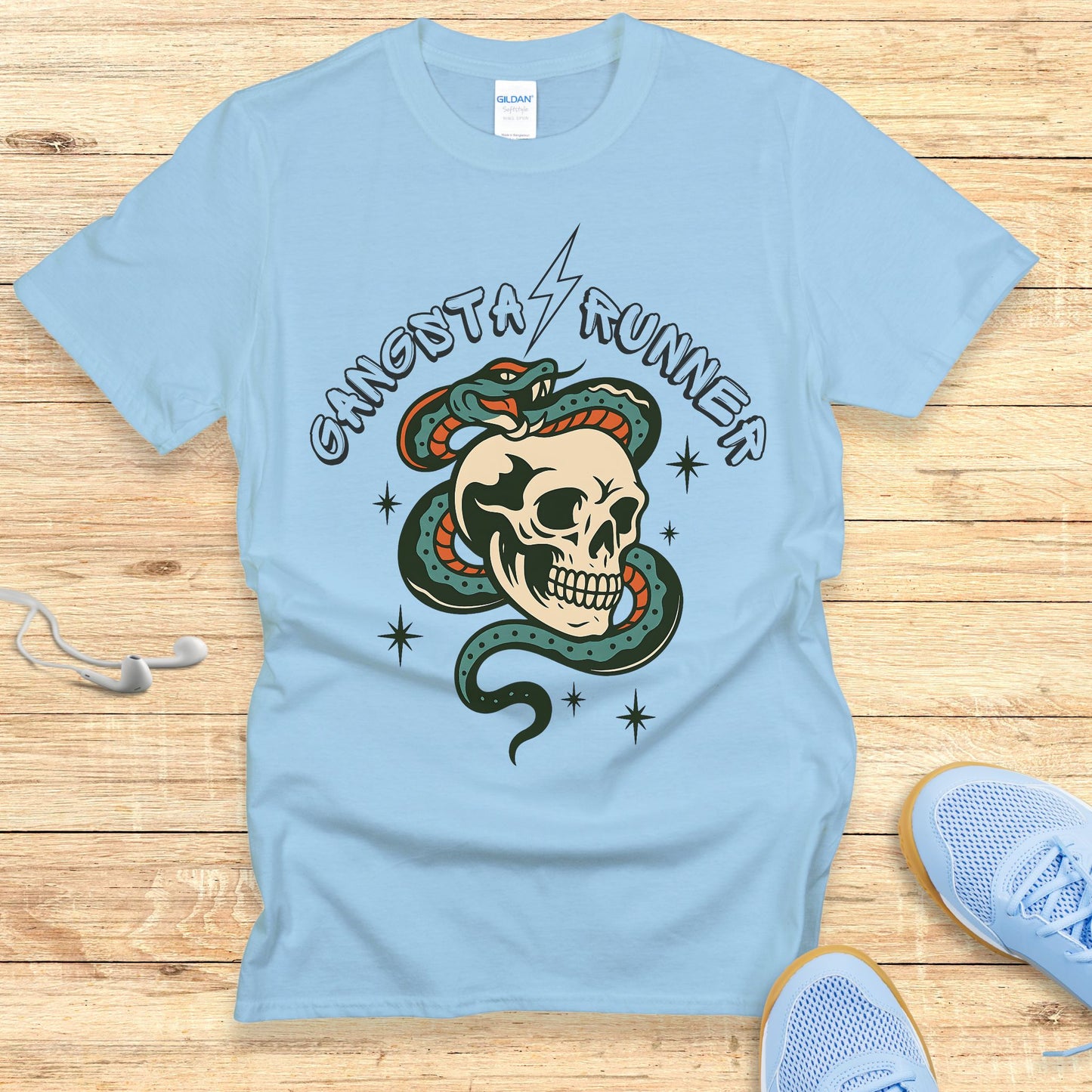 Running Shirt for Women Empowering Tshirt Gangsta Runner