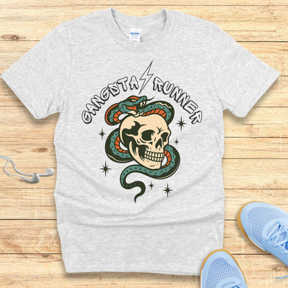Running Shirt for Women Empowering Tshirt Gangsta Runner