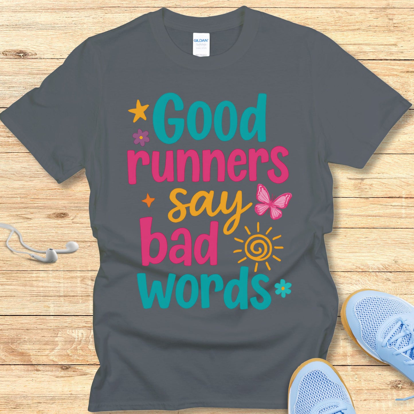 Funny Running Shirt for Women T-Shirt Say Bad Words