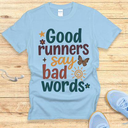 Funny Running Shirt for Women T-Shirt Say Bad Words