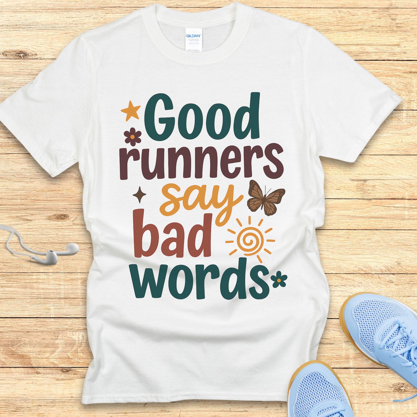 Funny Running Shirt for Women T-Shirt Say Bad Words