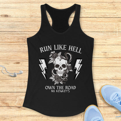 Empowering Running Racerback Tank Top for Women Own The Road