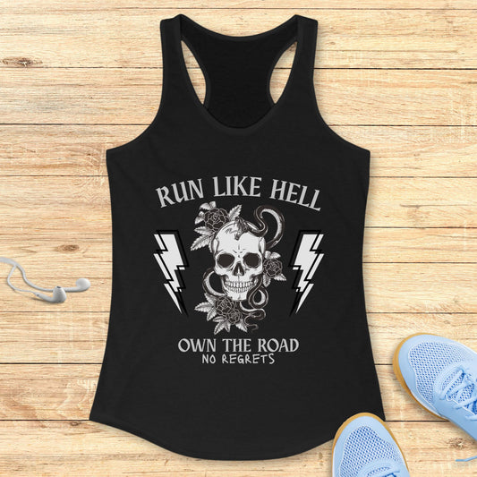 Empowering Running Racerback Tank Top for Women Own The Road