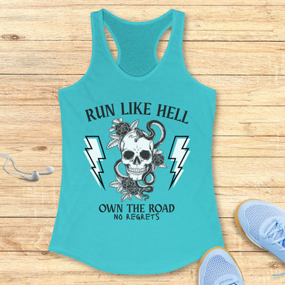 Empowering Running Racerback Tank Top for Women Own The Road