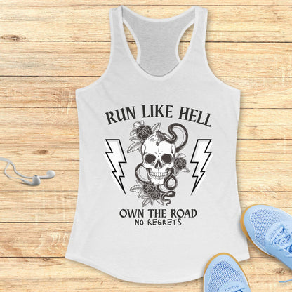 Empowering Running Racerback Tank Top for Women Own The Road