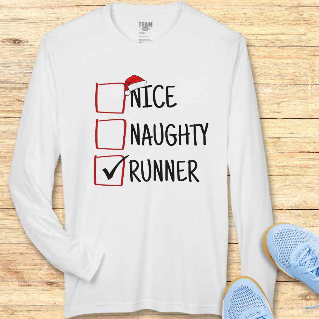 Santa's Naughty List Moisture-Wicking & Lightweight Performance Running Shirt