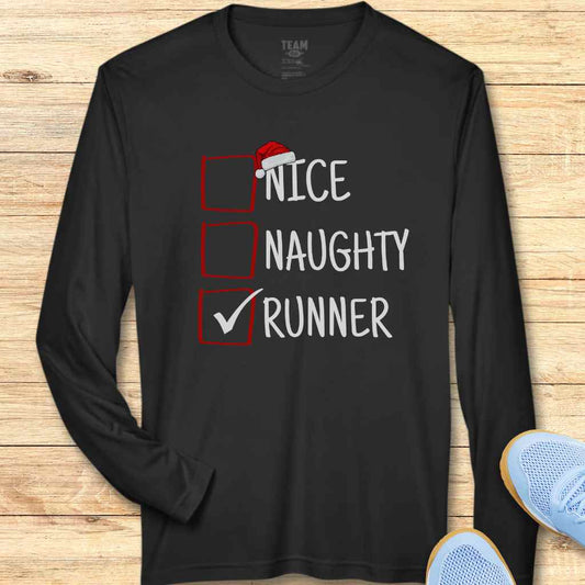 Santa's Naughty List Moisture-Wicking & Lightweight Performance Running Shirt