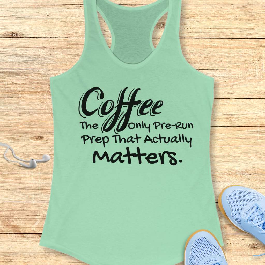 Pre-Run Coffee Tank Top