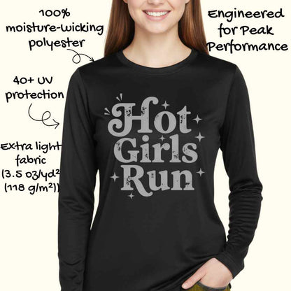 Hot Girls Run Moisture-Wicking & Lightweight Performance Running Shirt