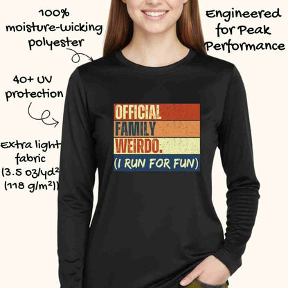 Family Weirdo Moisture-Wicking & Lightweight Performance Running Shirt