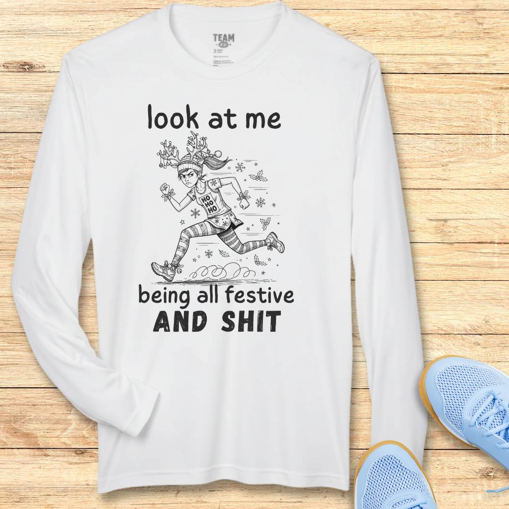 Being Festive Moisture-Wicking & Lightweight Performance Running Shirt