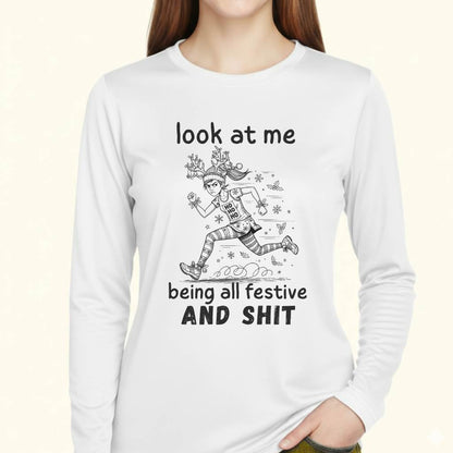 Being Festive Moisture-Wicking & Lightweight Performance Running Shirt