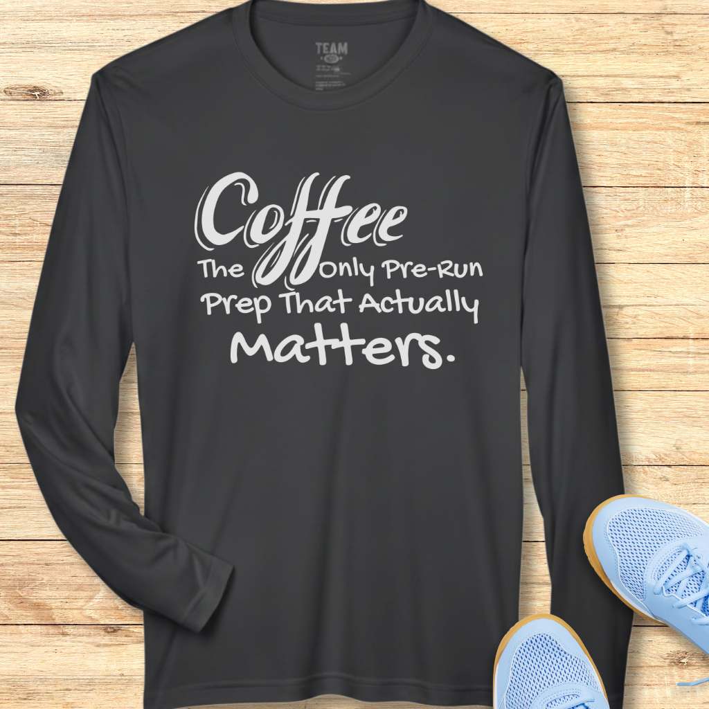 Pre-Run Coffee Moisture-Wicking & Lightweight Performance Running Shirt