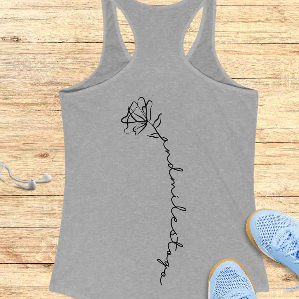 Flower Miles to Go Tank Top