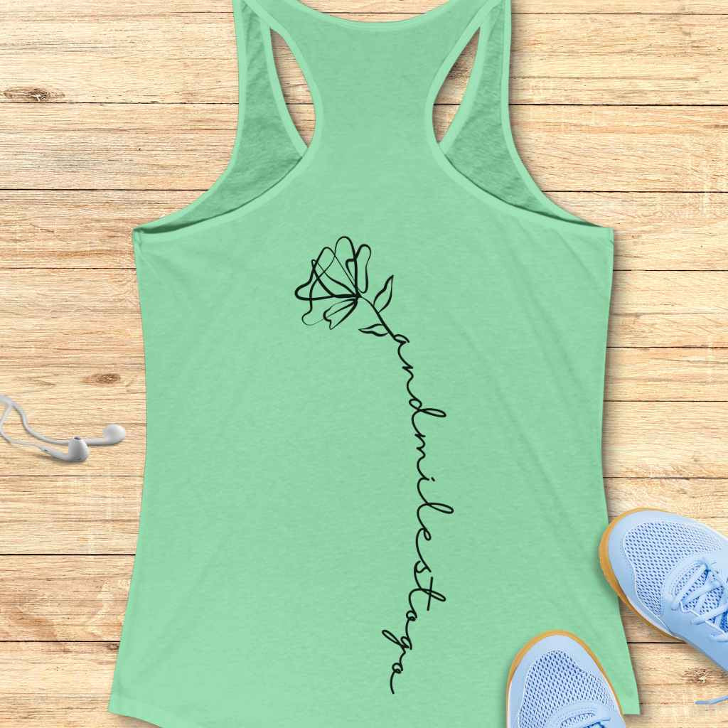 Flower Miles to Go Tank Top