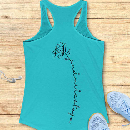 Flower Miles to Go Tank Top