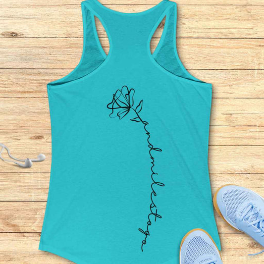 Flower Miles to Go Tank Top