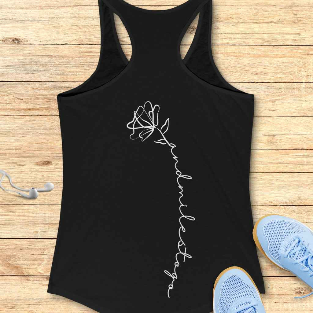 Flower Miles to Go Tank Top