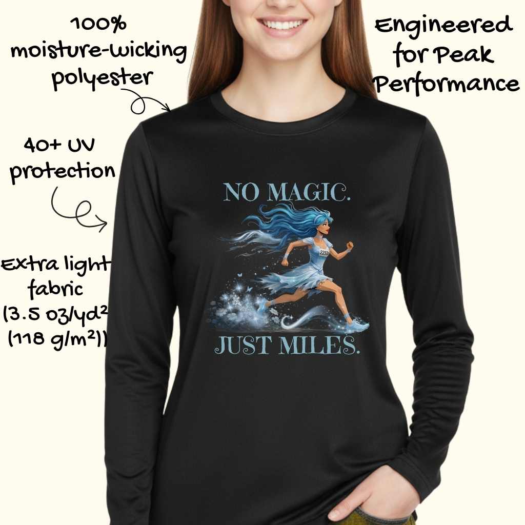 No Magic. Just Miles. Moisture-Wicking & Lightweight Performance Running Shirt