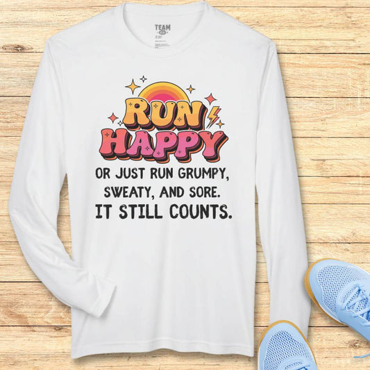 Run Happy Moisture-Wicking & Lightweight Performance Running Shirt