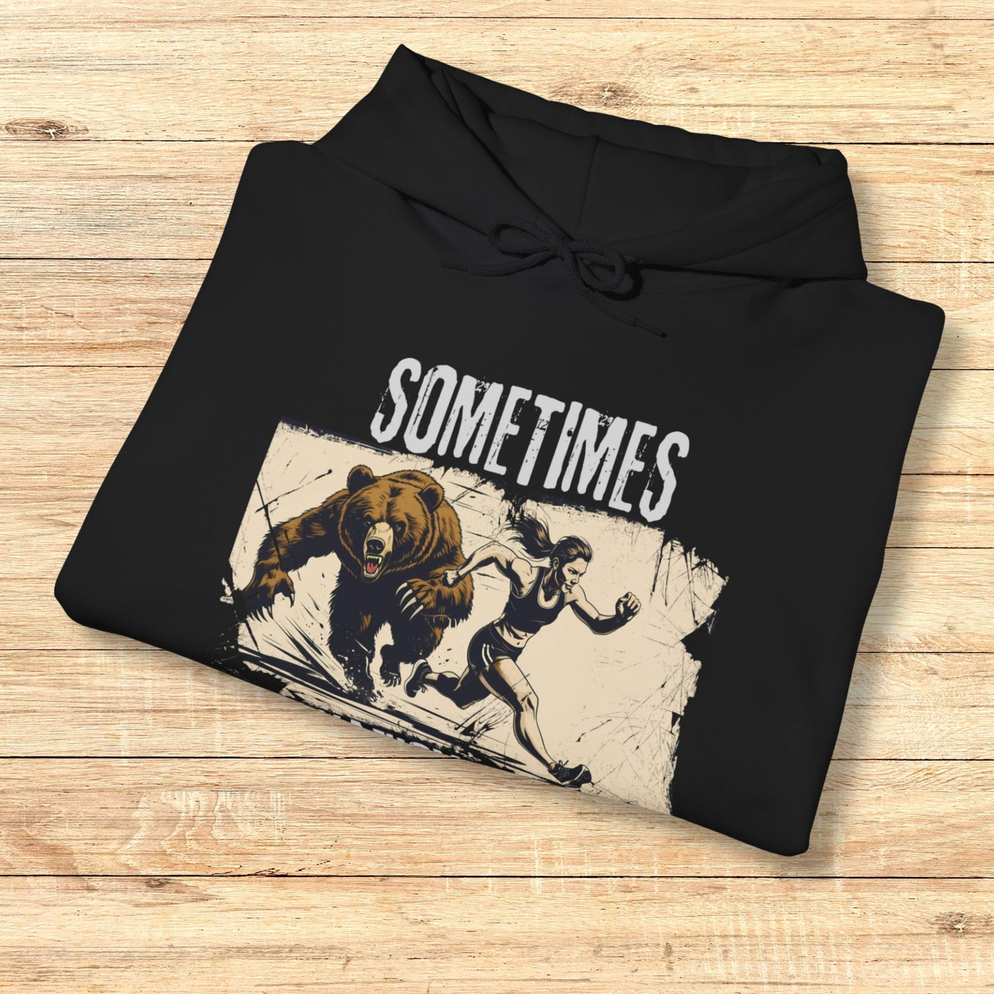 Funny Women Running Gift for Her Hoodie Sweatshirt  Motivation Finds You