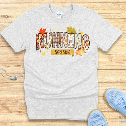 Fall Running Shirt for Women T-Shirt Autumn Running Season