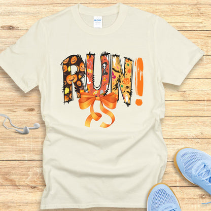 Halloween Running Shirt for Women T-Shirt Fall Running Season