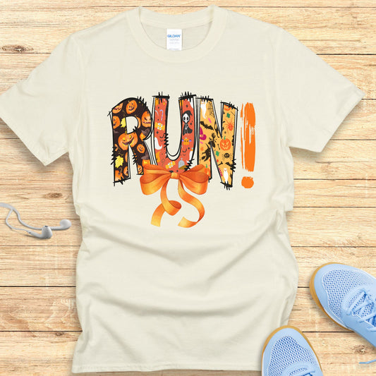 Halloween Running Shirt for Women T-Shirt Fall Running Season