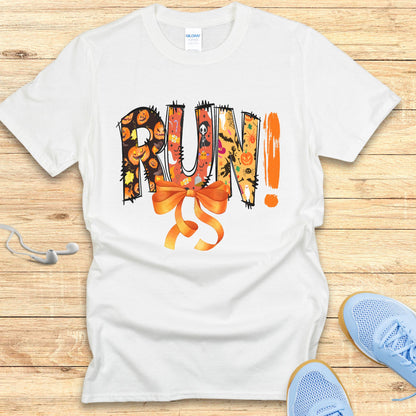 Halloween Running Shirt for Women T-Shirt Fall Running Season