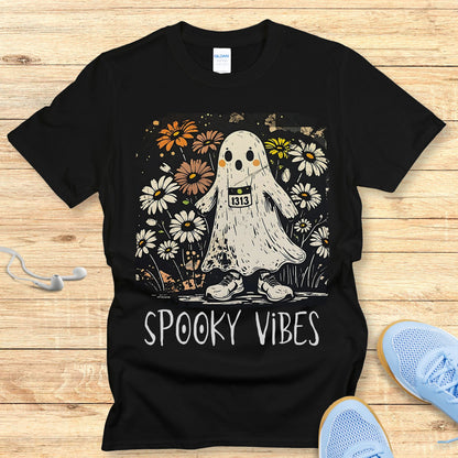 Spooky Vibes T-shirt – Cute Women's Halloween Running Shirt