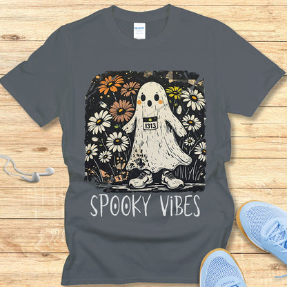 Spooky Vibes T-shirt – Cute Women's Halloween Running Shirt