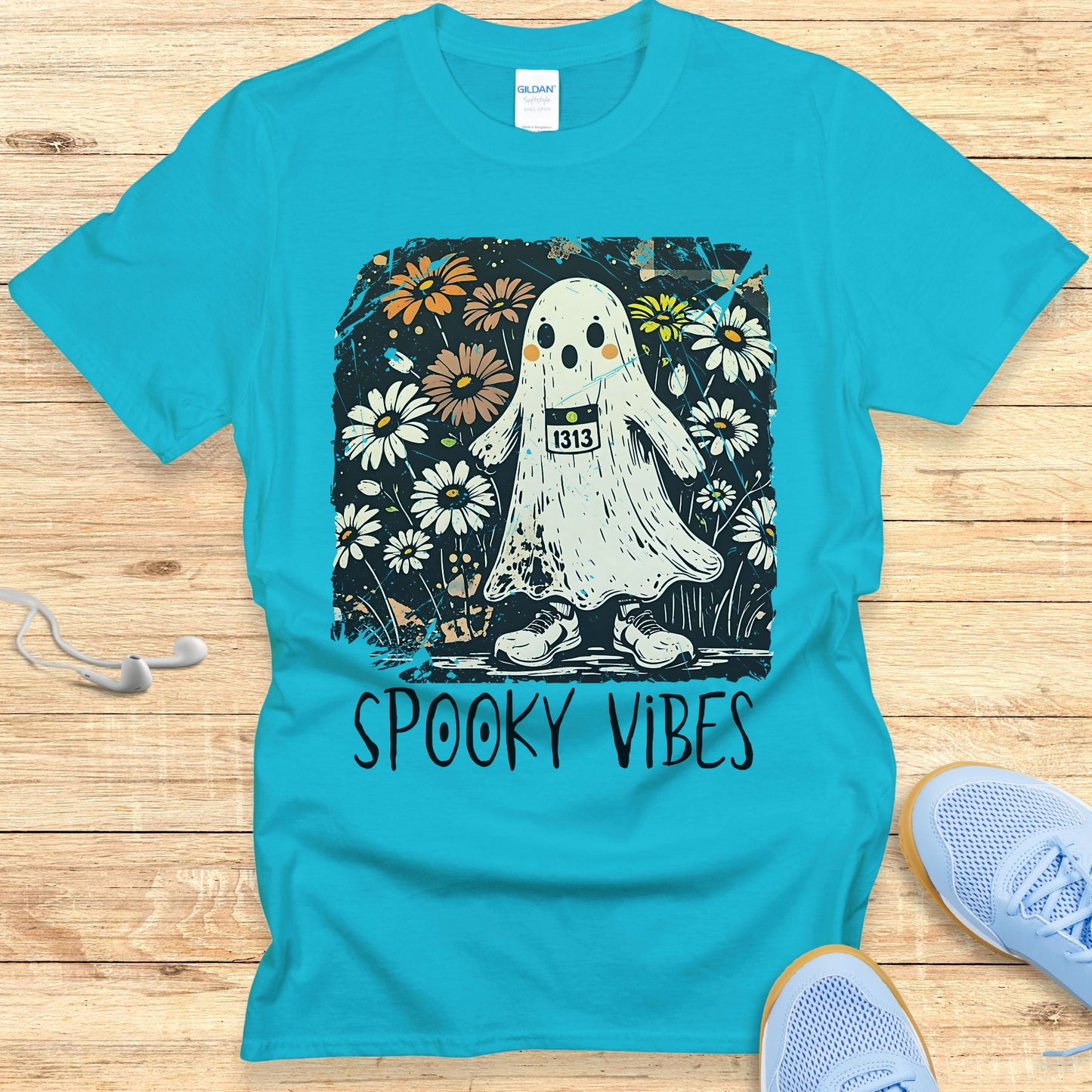 Spooky Vibes T-shirt – Cute Women's Halloween Running Shirt