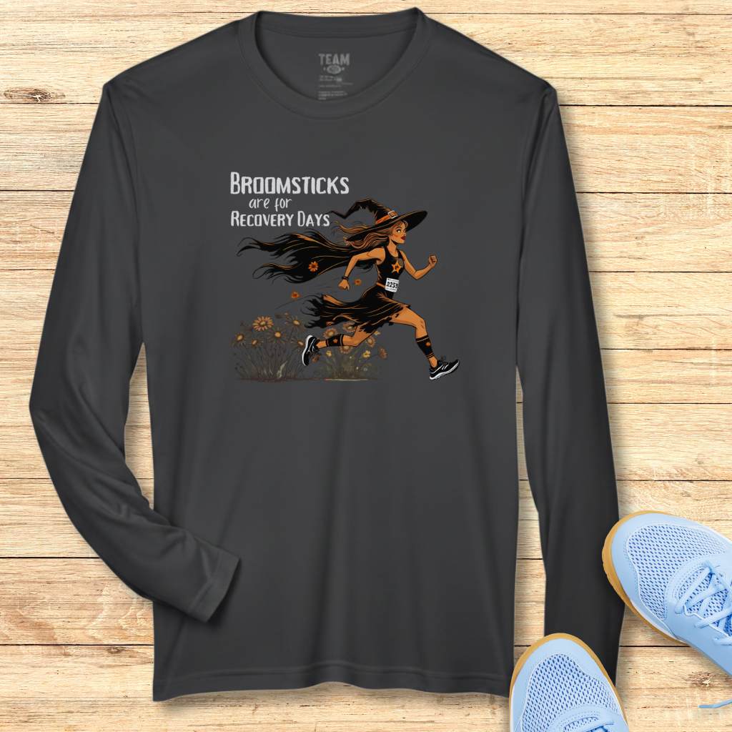 Broomsticks Are for Recovery Days Moisture-Wicking & Lightweight Running Performance Shirt
