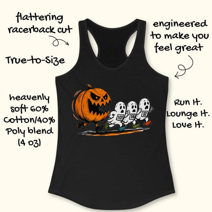 Pumpkin and Ghosts Tank Top
