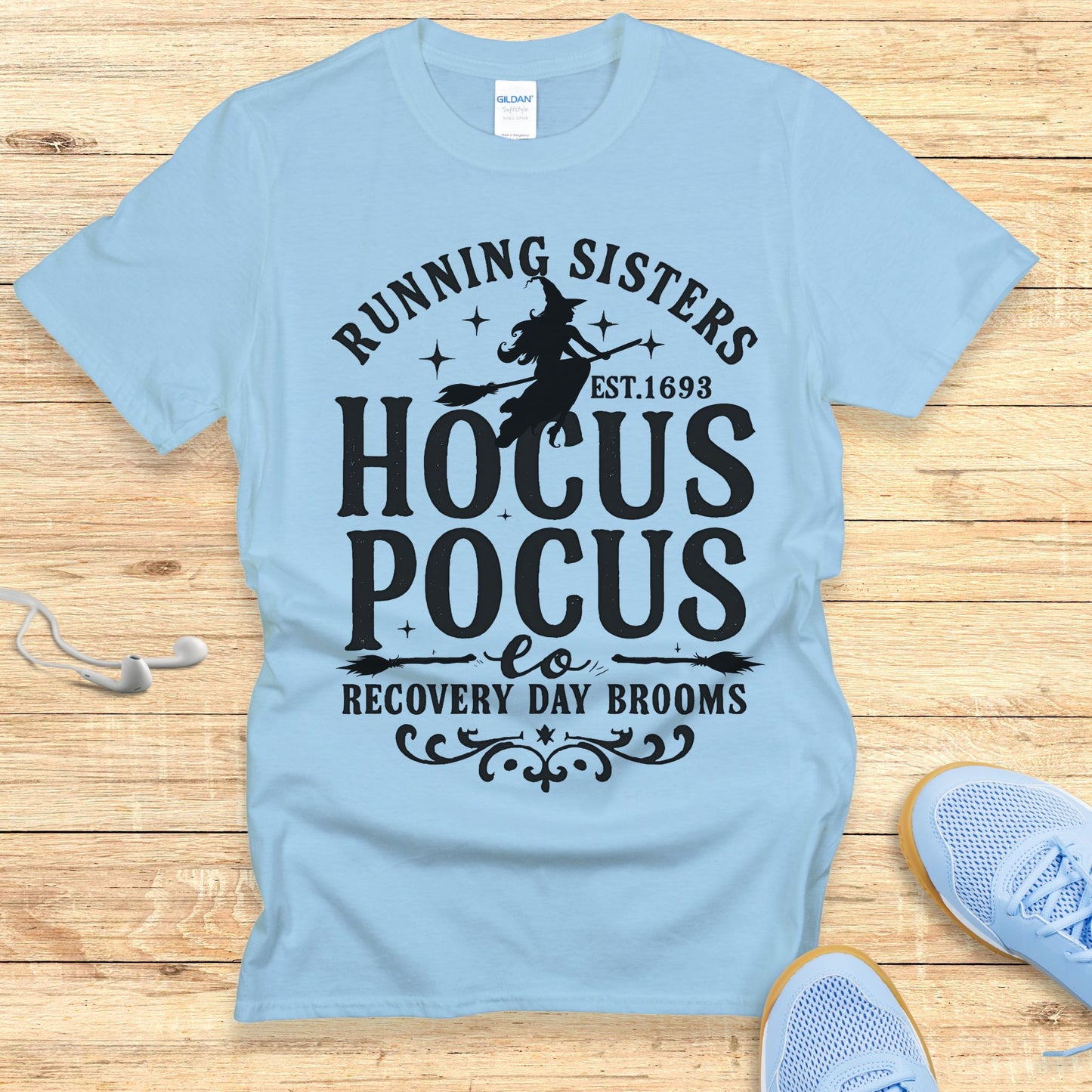 Halloween Funny Running Shirt for Women T-Shirt Running Sisters
