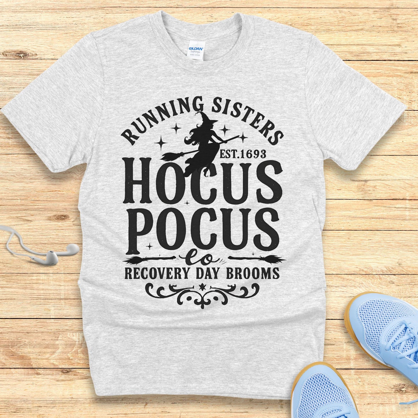 Halloween Funny Running Shirt for Women T-Shirt Running Sisters