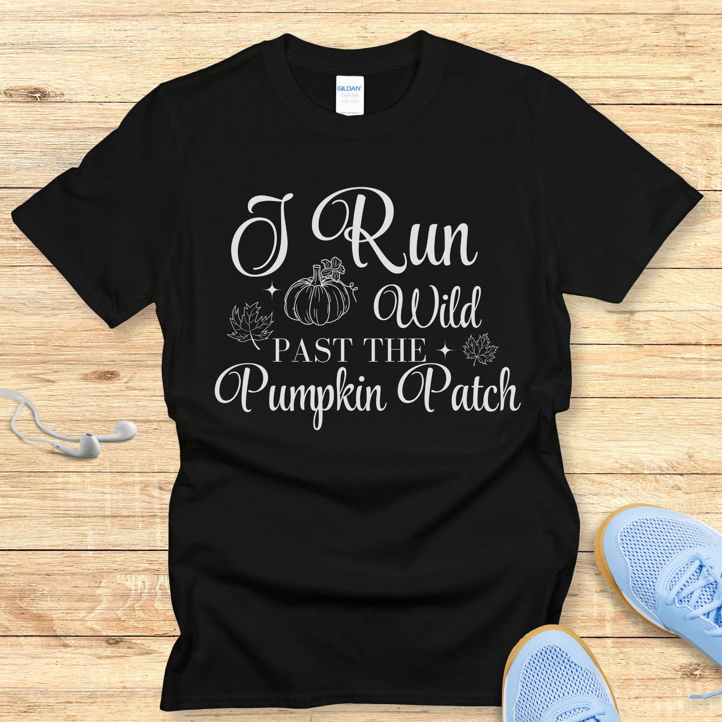 Fall Running Shirt for Women T-Shirt I Run Past the Pumpkin