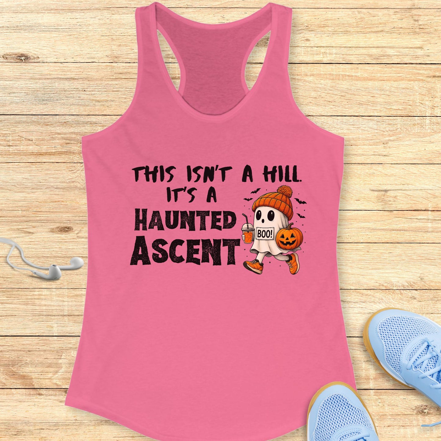 Halloween Funny Running Racerback Tank Top for Women This Isn't a Hill