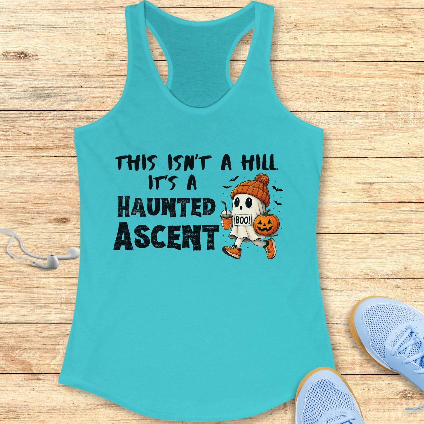 Halloween Funny Running Racerback Tank Top for Women This Isn't a Hill