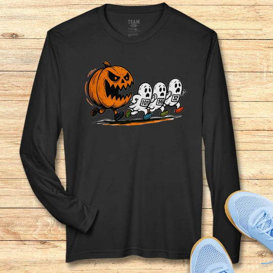 Pumpkin and Ghosts Moisture-Wicking & Lightweight Running Performance Shirt