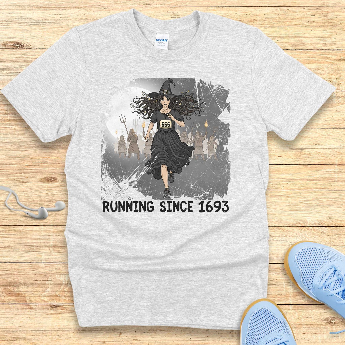 Halloween Funny Running Shirt for Women T-Shirt Running Since 1693