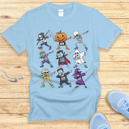 Halloween Funny Running Shirt for Women T-Shirt Halloween Dabbing