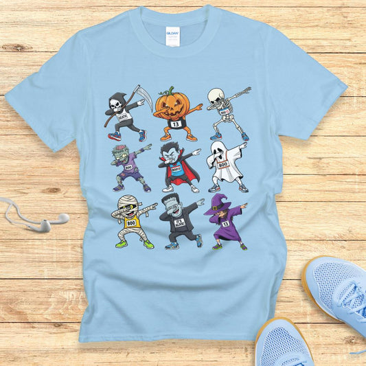 Halloween Funny Running Shirt for Women T-Shirt Halloween Dabbing