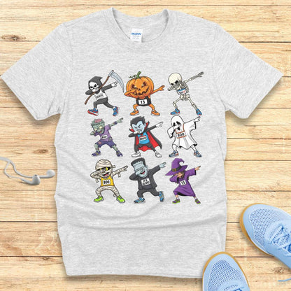 Halloween Funny Running Shirt for Women T-Shirt Halloween Dabbing