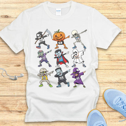 Halloween Funny Running Shirt for Women T-Shirt Halloween Dabbing