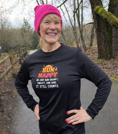 Run Happy Moisture-Wicking & Lightweight Performance Running Shirt